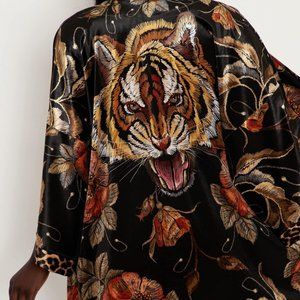TIGER LADY VELVET ROBE - BNWT - Size SMALL